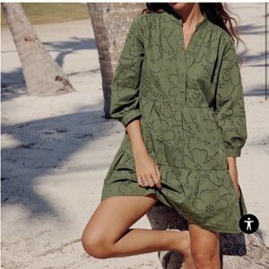 Zara Eyelet Mini Dress